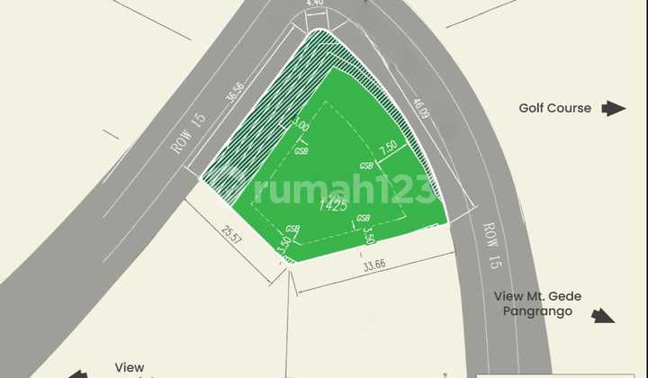 10.9jt Rancamaya Kavling 1425m² Barat Laut-timur Lebar 36 10.9jt Rancamaya Kavling 1425m² Barat Laut-timur Lebar 36