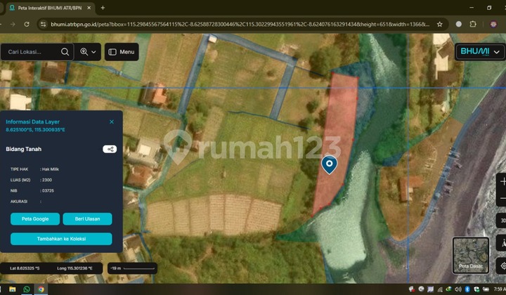 Tanah Jual Lokasi Ketewel