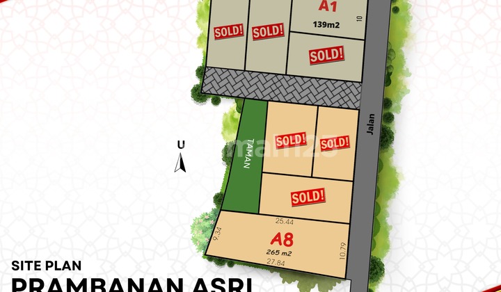 Tanah Kalasan Murah Siap Bangun, Dekat Pabrik Sgm Kemudo