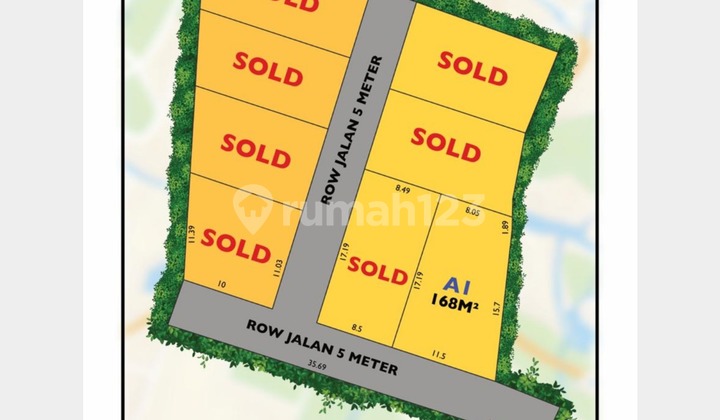 Land Ready for Deed of Sale and Purchase in Sleman, 5 Minutes Walk to Pakem Turi