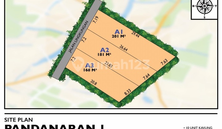 Strategic Land in Sleman Near Villas and UII Campus on Jalan Kaliurang