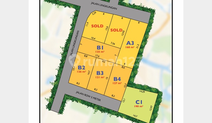 Tanah Strategis SHM Pekarangan Sleman Dekat Pakuwon Mall