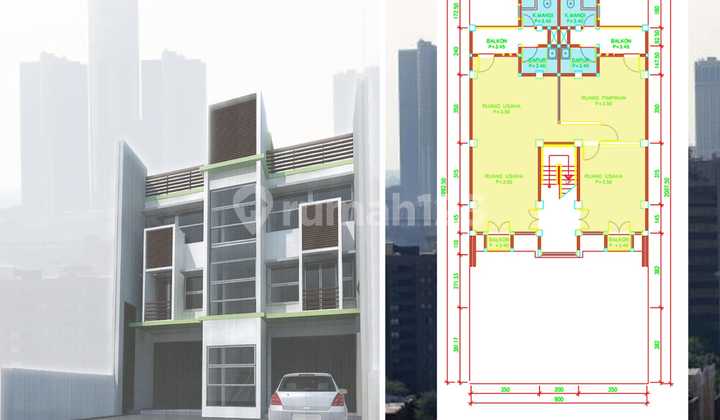 Dijual Atau Sewa Ruko/gedung 4 Lantai Di Jl. Terusan Jakarta, Antapani. Bandung. 