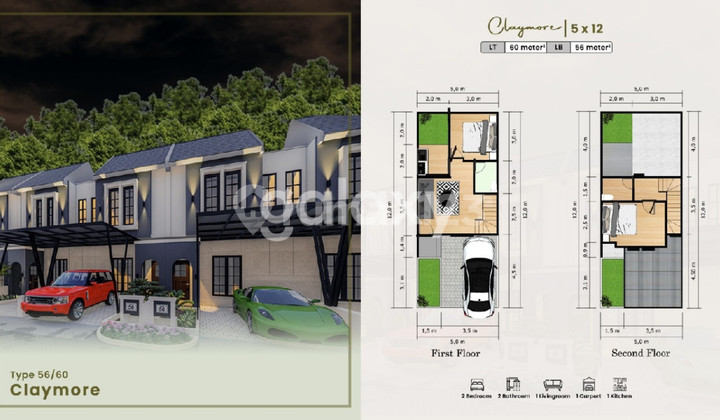 Rumah Baru 2 Lantai di Barat Surabaya Rumah Baru 2 Lantai di Barat Surabaya