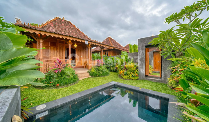 Joglo Mambal Villa Rental: Private Pool & Rice Field View