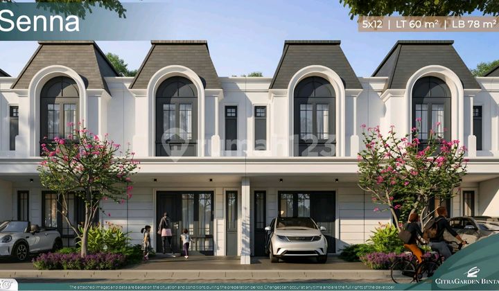 For Sale New House 77/60 Citra Garden Bintaro Tangsel
