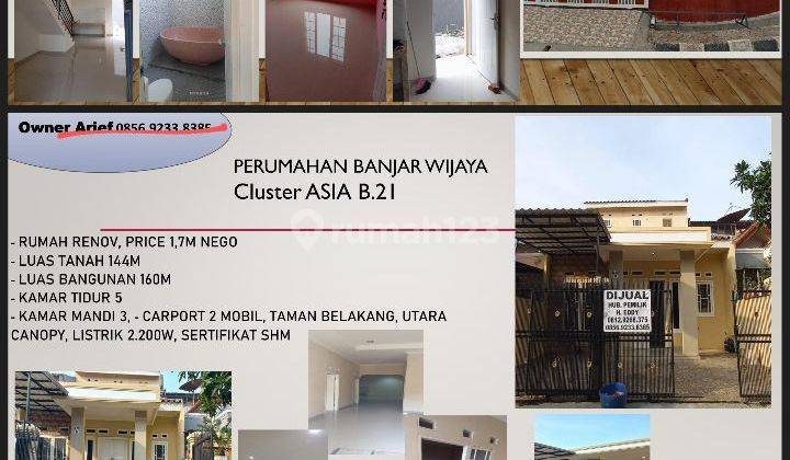 Rumah Baru Hook Cluster Cattleya Banjar Wijaya  1