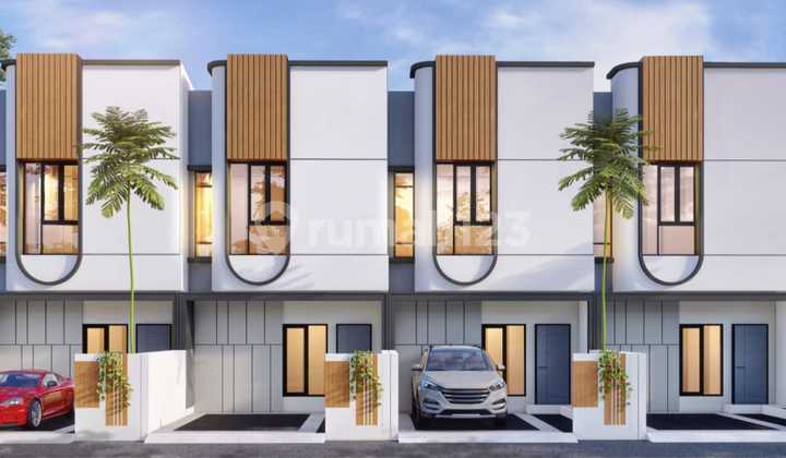 Jual Rumah Bagus Kontenporer 2 Lantai Dekat Tol Buahbatu