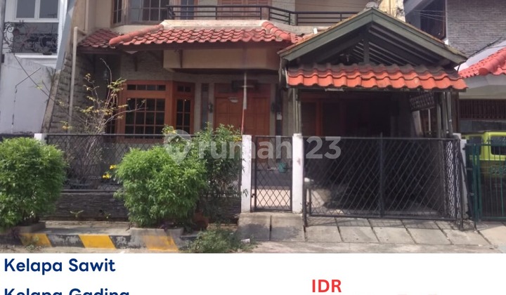 Dijual Murah Rumah di Kelapa Gading Aset Macet Bank