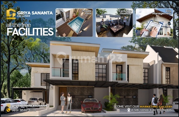 Rumah Villa di Kota Batu Dekat Jatimpark2