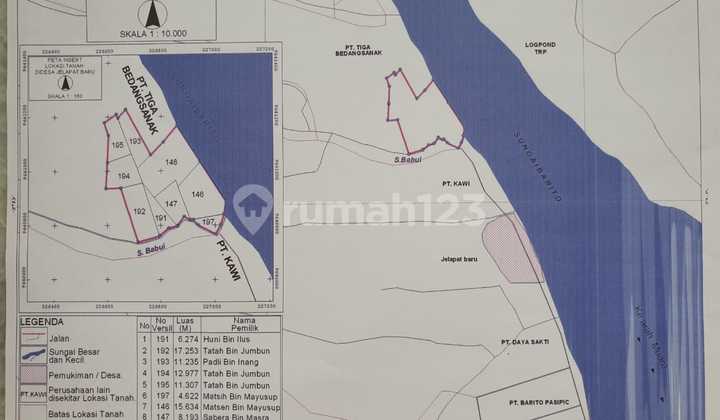 Tanah Siap di Bangun di Sungai Barito Kalimantan Banjarmasin