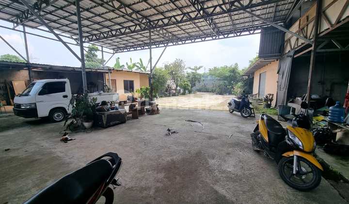 Tanah Ex Workshop Furniture di Pondok Pentir Gunung Sindur Pamulang bisa Masuk Mobil Besar Truck