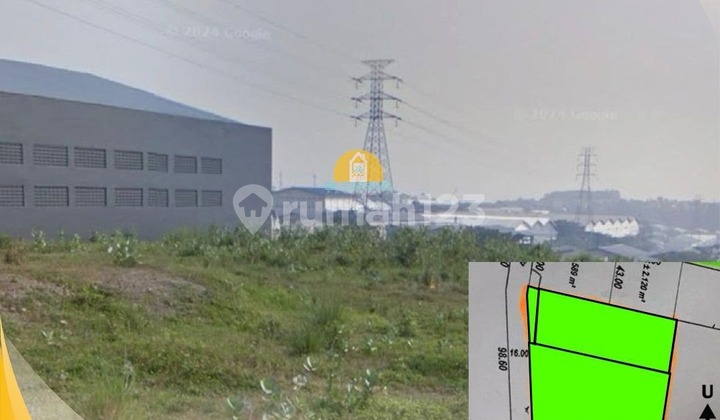 Tanah Luas Strategis Siap Pakai di Kawasan Industri KIC Gatsu 1