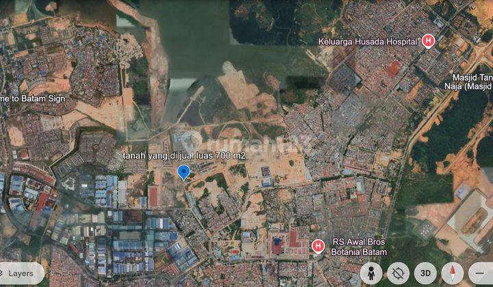 Tanah 720 m2 Batam Centre, 4,9 juta/m2
