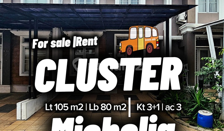 Disewakan Rumah 3 Kamar di Michelia Gading Serpong