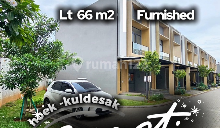 For Sale Furnished Corner Cul-de-sac House in Tanakayu BSD City