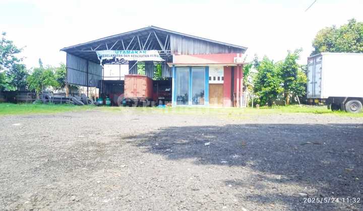 Dijual Lahan Plus Gudang Kantor Di Cikarageman Setu 3.549 M2