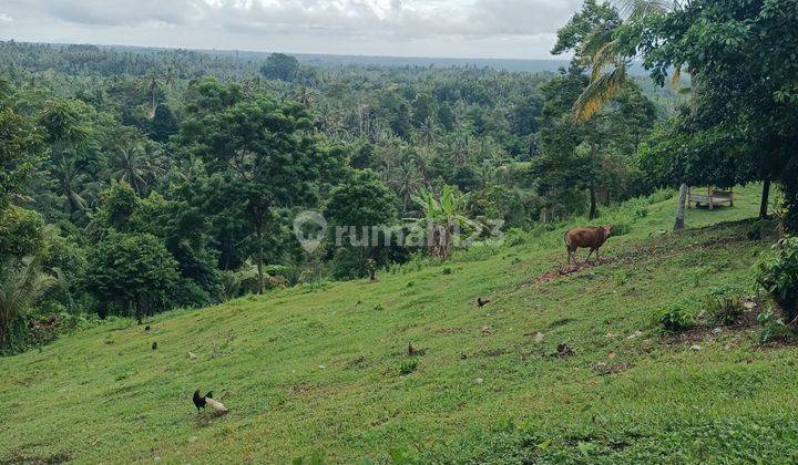 Tanah view gunung dan lembah dekat villa di Tabanan Bali 2