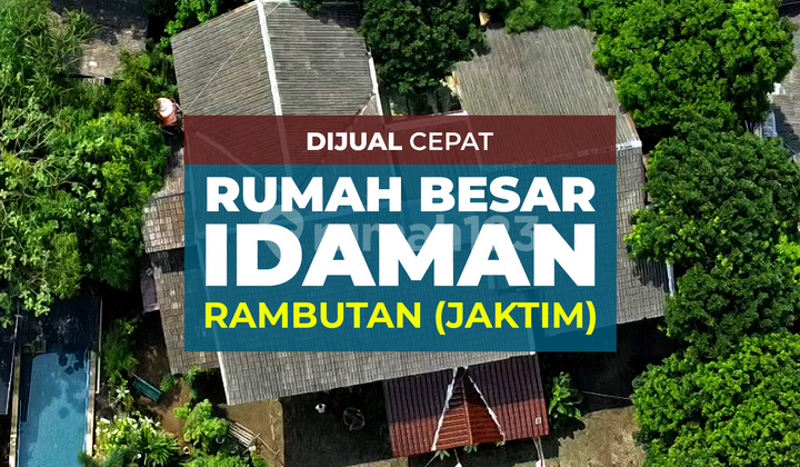 Dijual Rumah Besar 2.600M2, Asri & Siap Huni (Jakarta Timur)