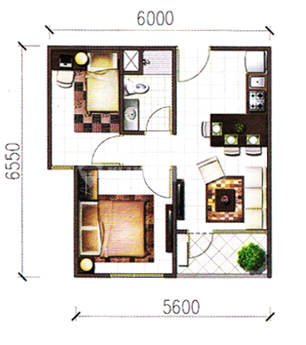 Apartment Sky Terrace (2 BR)