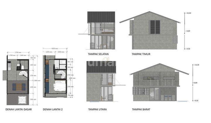 Rumah Mewah Industrial di Cigadung Dago Bandung