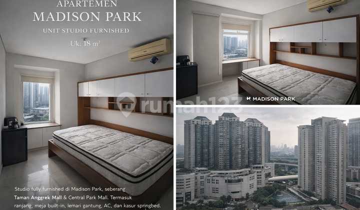 Madison Park Apartment Tipe Studio,Furnished,Unit Rapih dan Terawat,Siap Huni Madison Park Apartment Tipe Studio,Furnished,Unit Rapih dan Terawat,Siap Huni