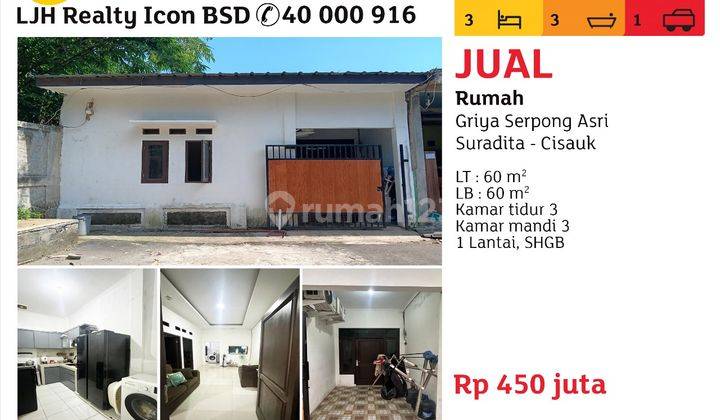 Dijual Rumah Di Griya Serpong Asri 1