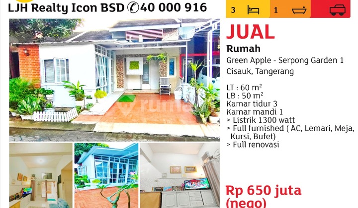 Dijual Rumah Di Green Apple Serpong Garden Dijual Rumah Di Green Apple Serpong Garden