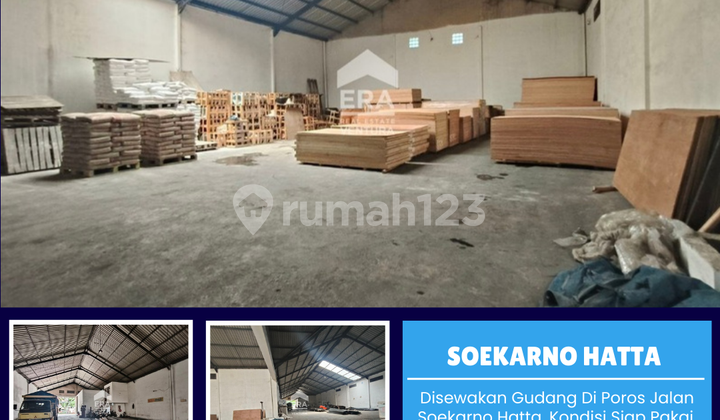 For Rent, Ready-to-Use Warehouse on Soekarno Hatta Road Corridor For Rent, Ready-to-Use Warehouse on Soekarno Hatta Road Corridor