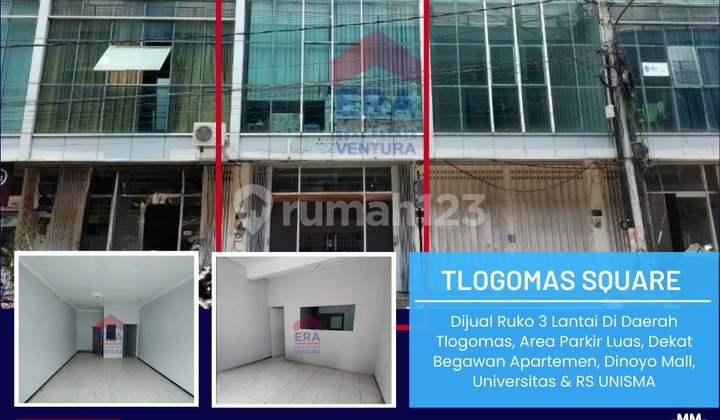 F174 3-Storey Shop House Near Begawan Tlogomas Apartment, Malang