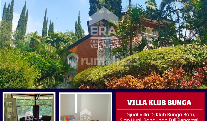 TURUN HARGA 1 MILYAR Dijual Cepat Villa Furnished Di Klub Bunga