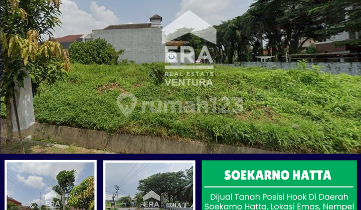 For Sale Land Hook Position in Soekarno Hatta Area, Prime Location For Sale Land Hook Position in Soekarno Hatta Area, Prime Location