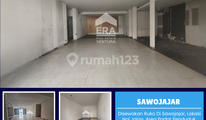 For Rent Shop House in Sawojajar, Strategic Location Suitable for Office 1