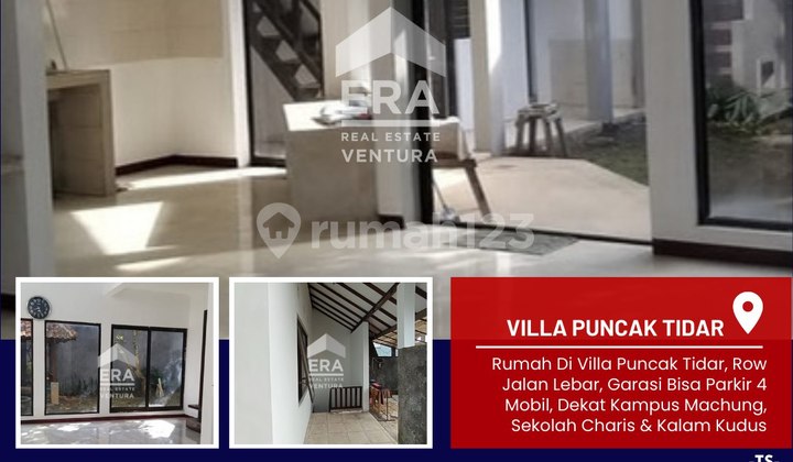 F106 Rumah Di Villa Puncak Tidar Malang Desain Minimalis Dan Carport Luas 