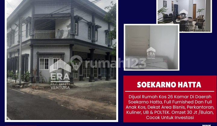 F123 Rumah Kost Kawasan Mahasiswa 2 Lantai Harga Miring Di Sukarno Hatta Malang