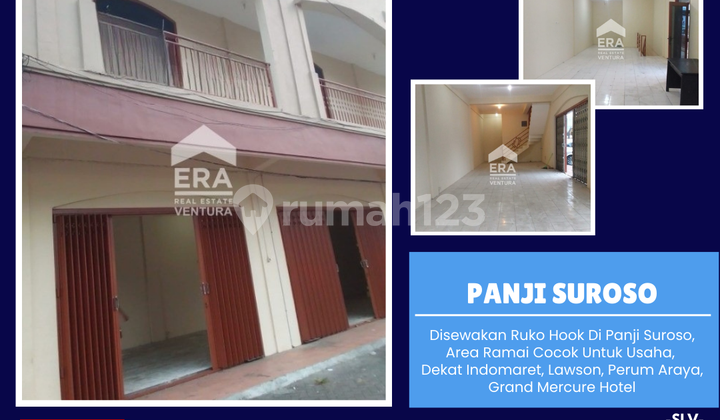 Disewakan Ruko Hook Di Panji Suroso, Depan Araya
