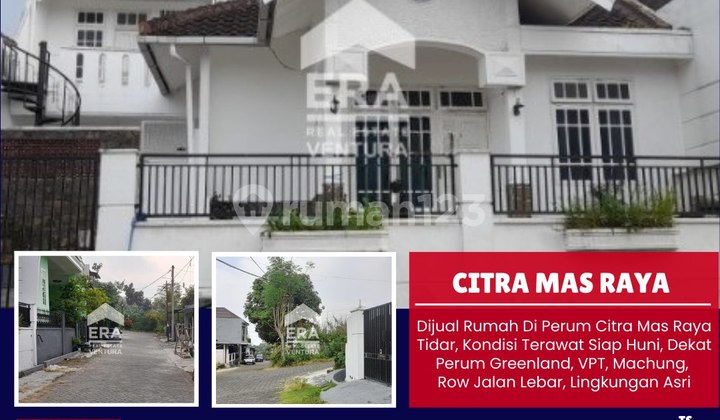 F054 Dijual Rumah Di Perum Citra Mas Raya Tidar, Kondisi Terawat Siap Huni, Dekat Perum Greenland, Vpt, Machung, Row Jalan Lebar 1