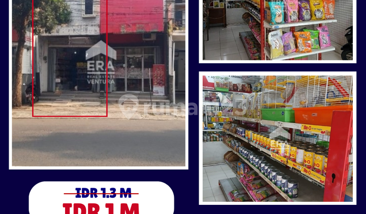 Dijual Ruko 3 Lantai Beserta Usaha Pet Shop, Nol Jalan La Sucipto