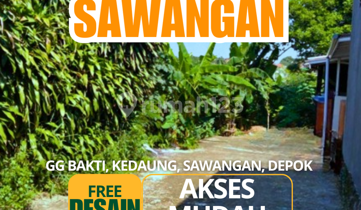 Tanah Kavling Kedaung, Sawangan, Depok, Terima Lahan Siap Bangun & Free Desain Tanah Kavling Kedaung, Sawangan, Depok, Terima Lahan Siap Bangun & Free Desain