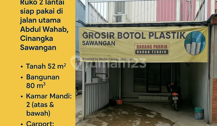 Shop House on Main Street, Jl. Abdul Wahab, Cinangka Sawangan, Depok City Investment, Shop Office Kiosk for Sale 2