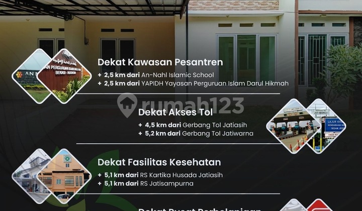 Rumah Jatikartika-2 Jatisari Jatiasih, Siap Huni Baru, Harga Murah, Mewah di Kota Bekasi Jual Dijual 2