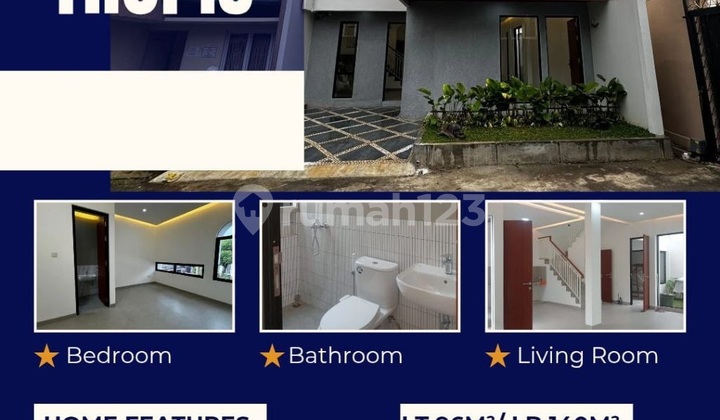 Rumah 1Cabe Pondok Cabe, Siap Huni Baru Tangsel Kota Tangerang Selatan