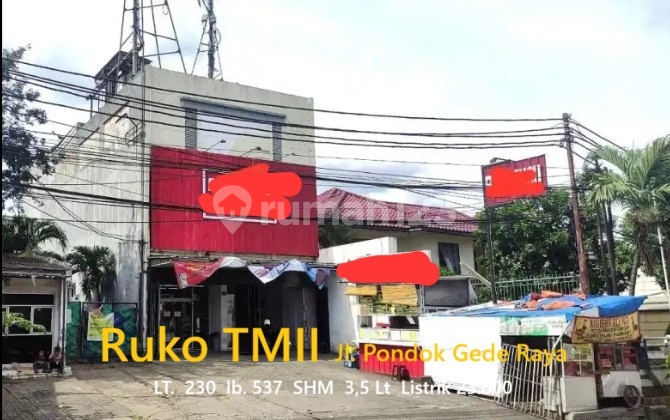 Investasi Untung Ruko Taman Mini Jl. Raya Pondok Gede, Pinang Ranti, Jakarta Timur