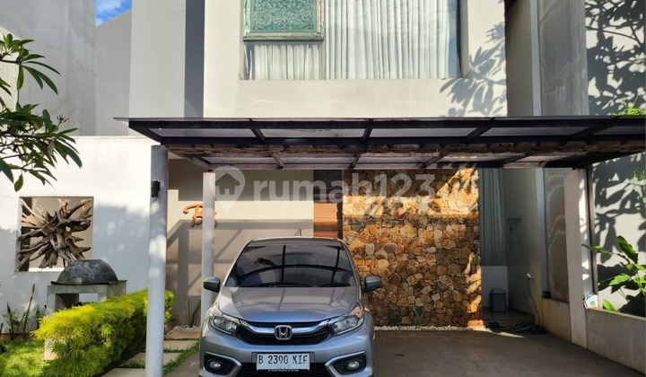 Rumah Modern Tropis Semi Furnished Di Setu Cipayung Jaktim
