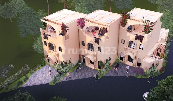 Vila Cantik 3 Lantai dengan Rooftop dan View Laut