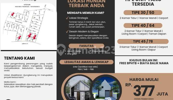 Rumah Baru Dijual Di Pinggir Jalan Depan Kelurahan Pasirwangi Ujung Berung Shm Dekat Ubertos Alun Alun Dan Pasar Ujung Berung 2