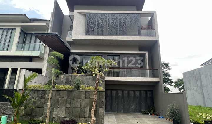 Rumah Baru Mewah Citraland Waterfront 3 Lantai Modern Facade Marmer Bagus