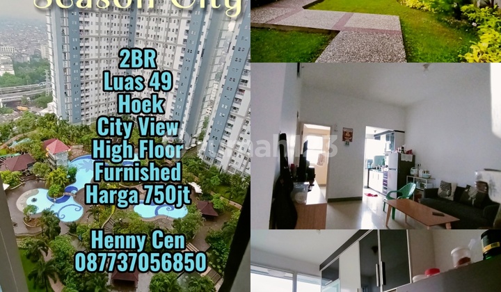Apartemen Season City 2 Br Hoek View City Furnished