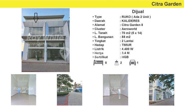 Ada 2 Unit Ruko Dijual Untukka Yosiap Pakai Untuk Kantor Usaha