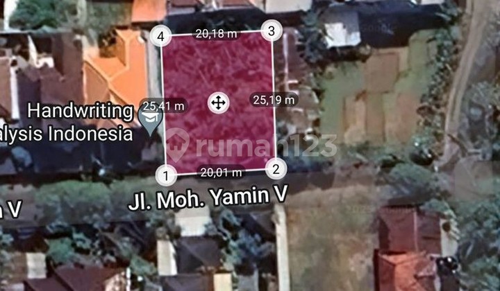 Tanah Premium Strategis Zona Kuning Dekat Lapangan Renon Denpasar